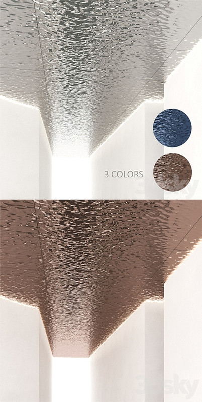 Ceiling with water ripples